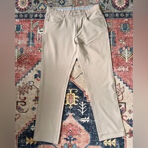 Men's Tan FootJoy 5 pocket golf Pants